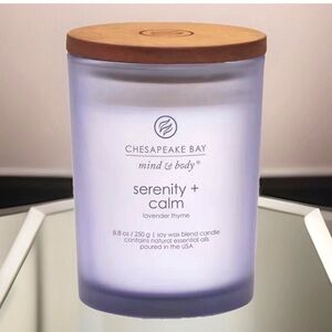 Chesapeake Bay Single Wick Candle- Serenity & Calm-Lavender Thyme (8.8oz)